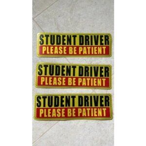 Student Driver Magnet for Car - Be Patient Student Driver Magnet